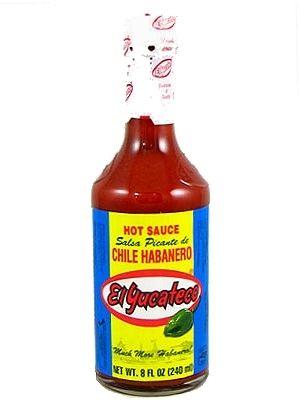 El Yucateco Chile Habanero Rote Chilisauce, 8oz