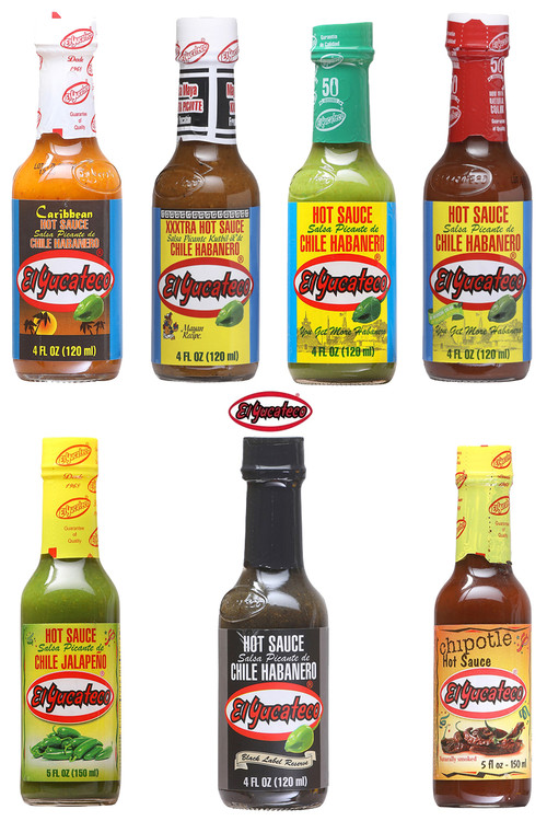El Yucateco Sortiment Chilisauce Geschenkset, 5/4oz., 2/5oz
