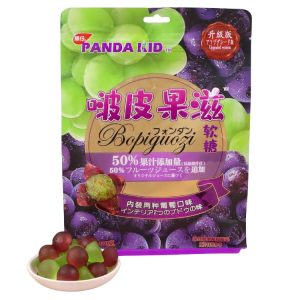 Panda Kid ablösbare Trauben Gummi Bonbons dual Rebsorten – 208g