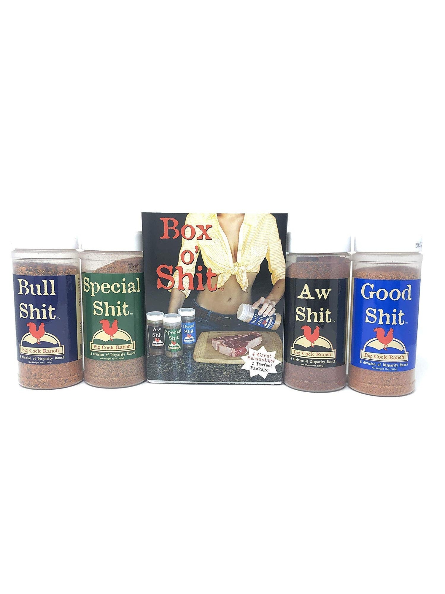 BCR Box of Shit Gewürz im bunten Satz von 4 dekorative Box SPAREN 5%