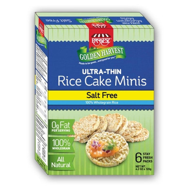 Paskesz Golden Harvest Reiskuchen Minis Salzfrei, 4,2 oz