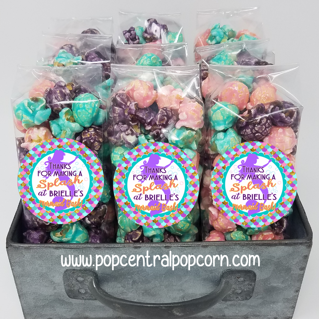 “Mermaid Splash” Popcorn Party Gefälligkeiten