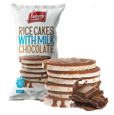 Lieber's Milchschokolade überzogene Reiskuchen, 3,1 oz