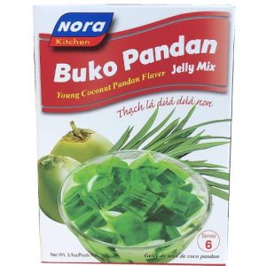 Nora – Buko Pandan Gelee Mix – Young Kokos-Pandan-Geschmack – 5,9 Unzen