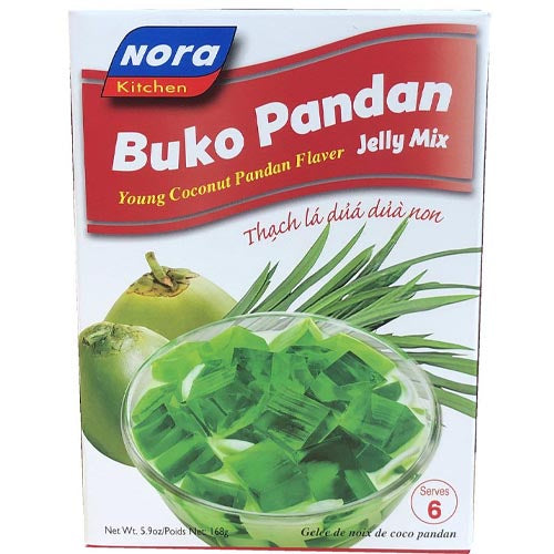 Nora – Buko Pandan Jelly Mischung – Junge Kokosnuss Pandan Geschmack – 5,9 OZ