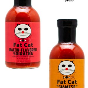 fette Katze Sriracha Saucen Geschenk-Set, 2/ . – 12oz