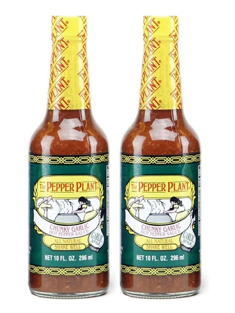 Chilisauce Die Pfefferpflanze Stämmiger Knoblauch 10 oz 2er Set