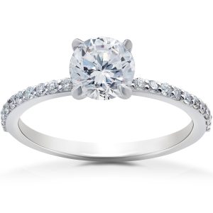 1 1/4 ct Lab Grown Diamant Sophia Verlobungsring 14k Weißgold