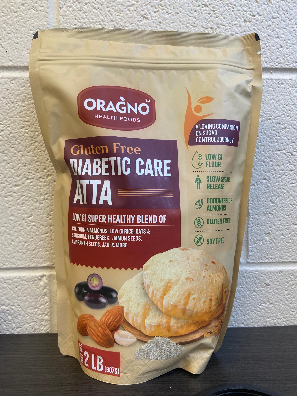 Oragno Glutenfreie Diabetikerpflege Atta, 2lb