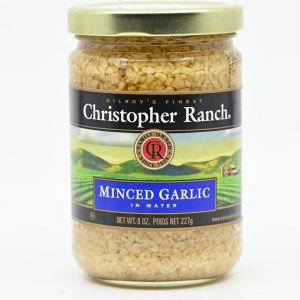 Minced Knoblauch in Wasser christopher Ranch Gilroy Kalifornien 8