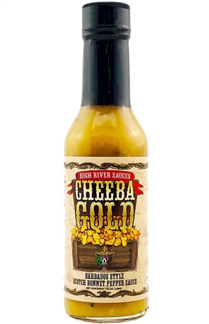 High River Saucen Cheeba Gold Barbados Stil Scotch Bonnet Pfeffer Sauce, 5 Unzen