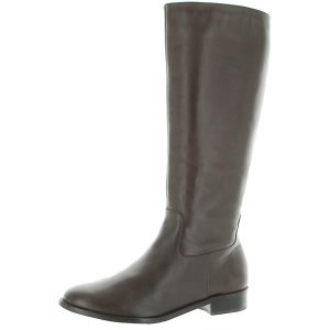 Kniehohe Abendstiefel aus Mate-Leder