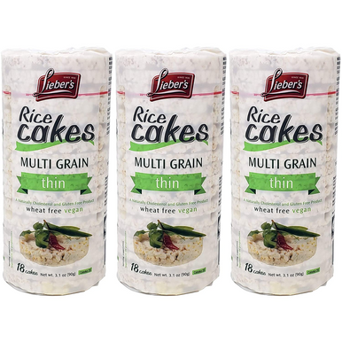 La Bonne Reiskuchen Multigrain Dünne Reiskuchen Koscher für Passah, 3,1 Unzen (3-Packung)