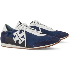 Tory Damen Wildleder Retro Casual und Mode Sneaker