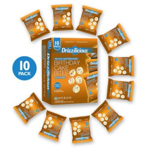 Drizzilicious Mini-Reiskuchen Geburtstagskuchen Reischips, 0,74 Unzen (Packung mit 10)