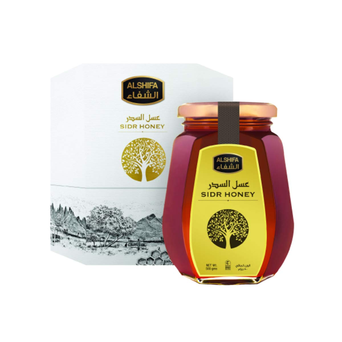 AL SHIFA All natürlich Reiner Roher Sidr Honig, 500g