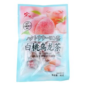 Hongyuan weißer Pfirsich & Oolong Tee harte Süßigkeiten – 80g
