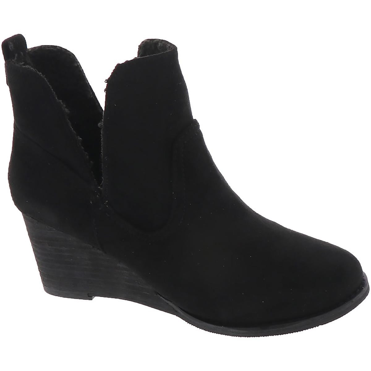 Ember Imitat Wildleder Fersen Stiefeletten