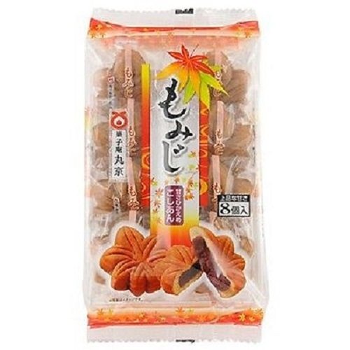Marukyo, Momiji Manju, Ahornblatt geformt Manju mit Anko, 8pc in 1 Beutel