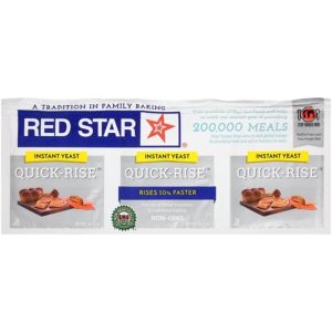 rote Stern Instant Hefe schnell rise 1/4 Unzen (7 g) x 3 Packungsstreifen