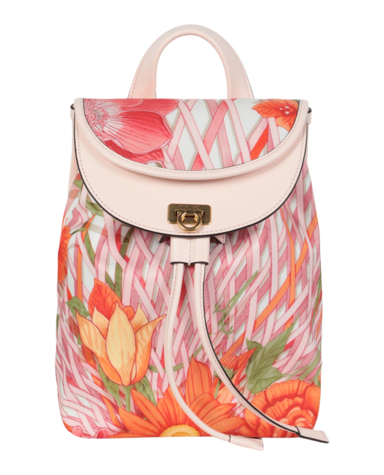 Nylon mit Blumenmuster Rucksack