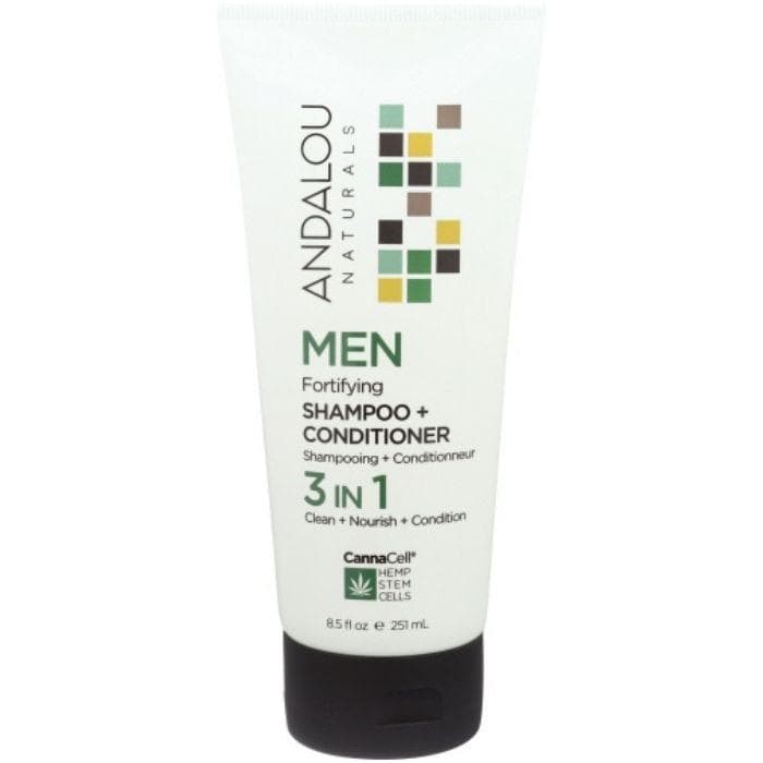 Andalou Naturals Herren 3 in-1 Shampoo & Conditioner
