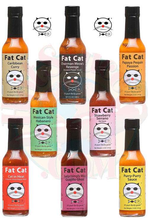 Fat Cat Komplette heiße Saucen Geschenk-Set, 8/5oz