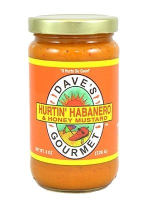 Dave's Gourmet Hurtin' Habanero und Honig Senf, 8oz