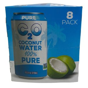 C2O Kokoswasser 100% rein (8 Dose verpacken)