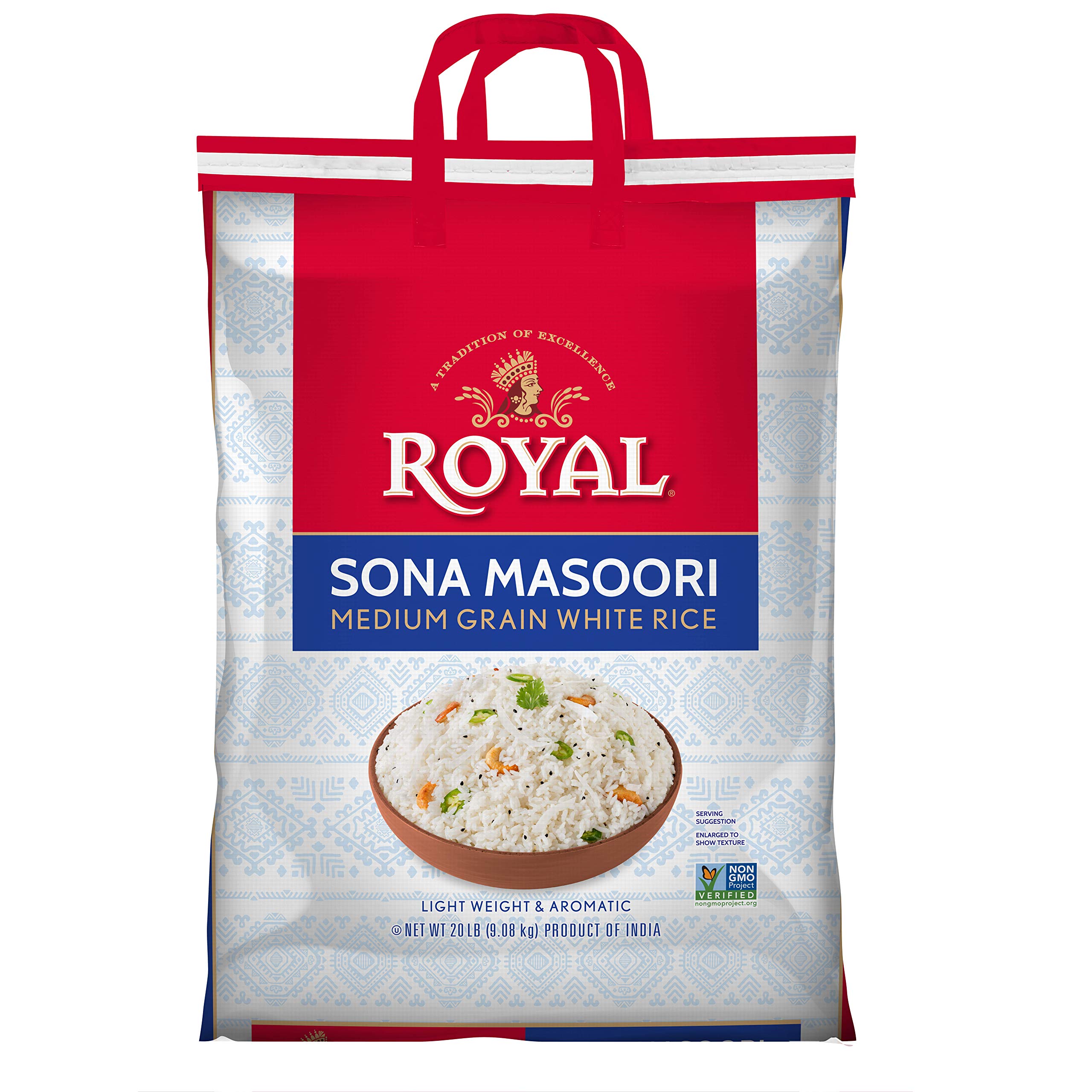 Royal Sona Masoori Reis, 20-Pfund