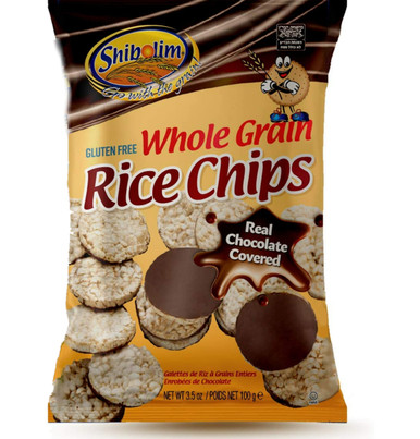 Shibolim Vollkorn Reis Chips Schokolade überzogen, 3,5 oz