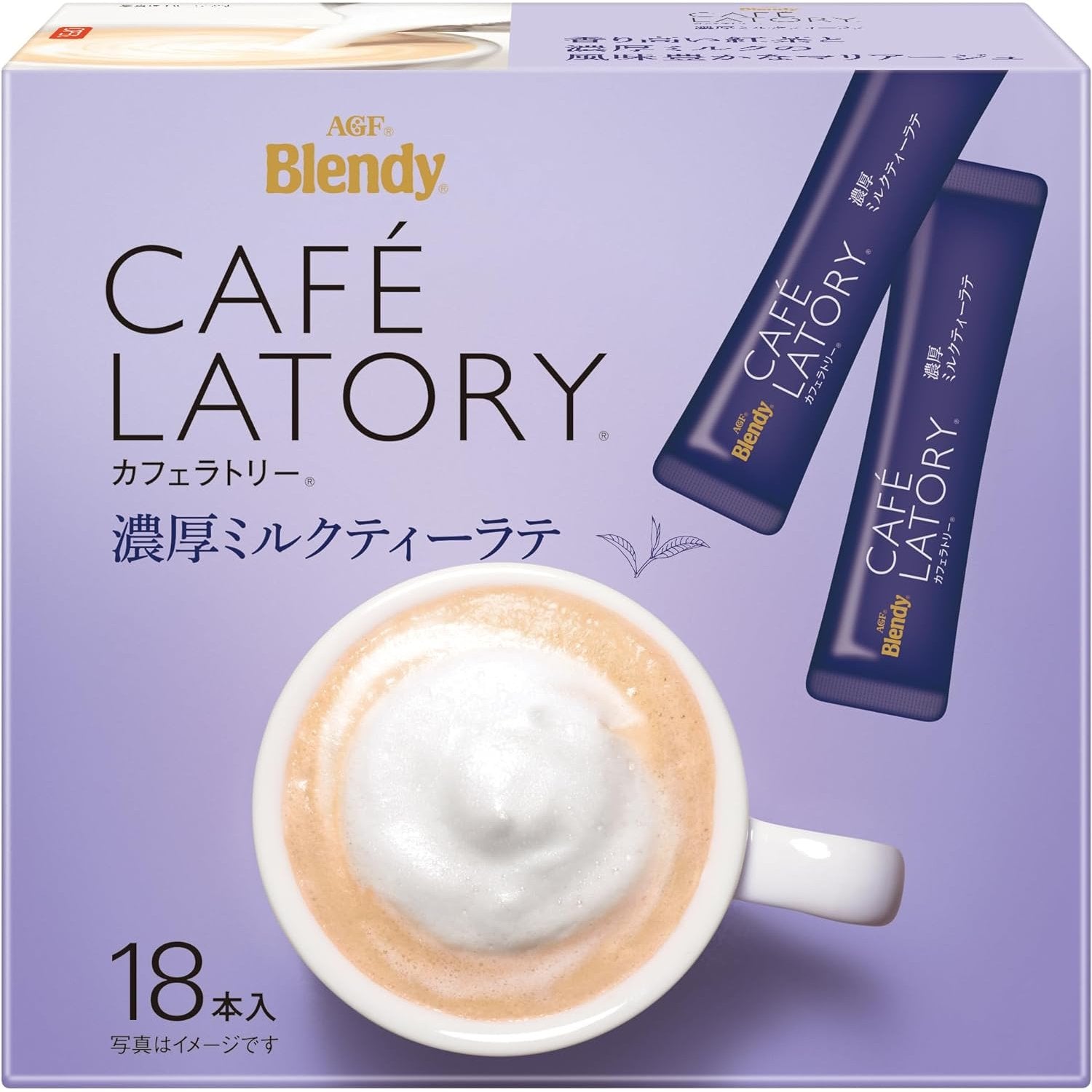 AGF Blendy Cafe Latory Reichhaltige Royal Milch Tee Cafe Latte 18 Sticks