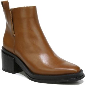 Dalden Leder-Stiefeletten mit quadratischer Zehenpartie