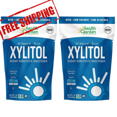 Health Garden Echte Birke Xylitol, 1 lb. (Packung von 2) – Kostenloser Versand