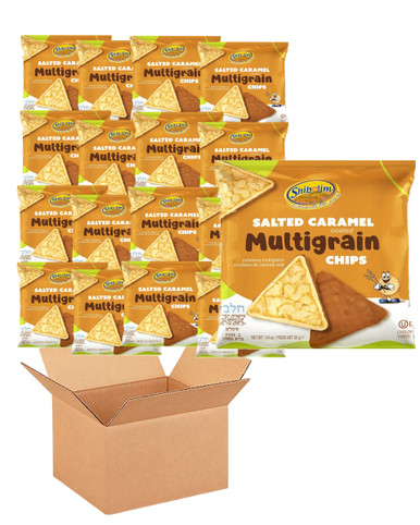 Shibolim Gesalzene Karamell überzogene Mehrkorn-Reis-Chips (Packung mit 36)