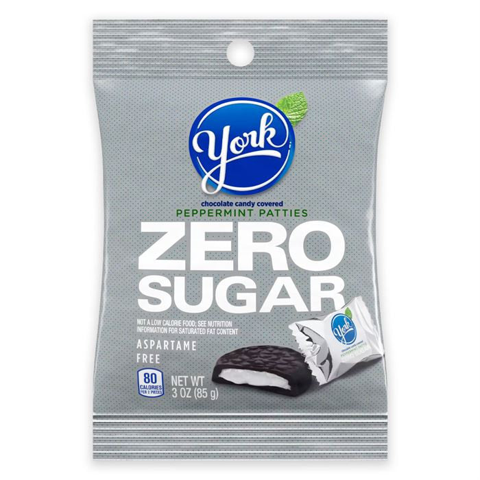 York Zero Zucker Pfefferminz Patties – 3 oz Beutel