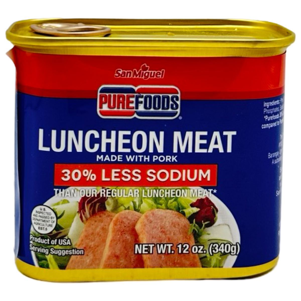 san miguel purefoods – luncheon Fleisch – 30% weniger Natrium – 12 oz