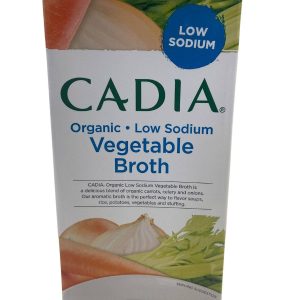 Vegetable Brühe, organisch, niedrig Natrium, cadia
