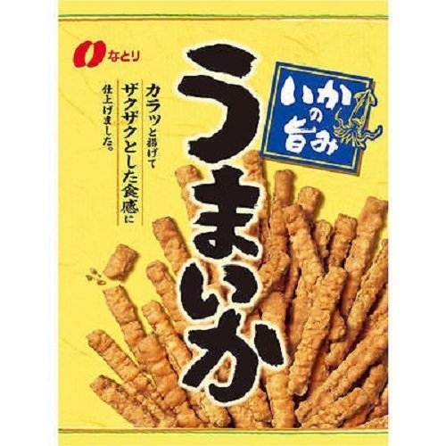 Natori, Umaika, Knuspriger Tintenfisch Snack, Stick Type, Starker Geschmack, 140g