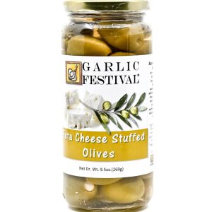 Olives Feta Käse gefüllte Oliven Knoblauch Fest Lebensmittel dr wt 9.5