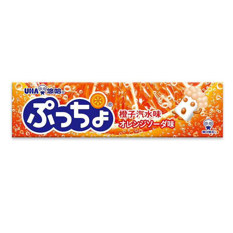 UHA Puccho Weich zum Kauen Orange Soda-aromatisiert Süßigkeiten 50g