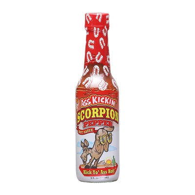 Chilisauce Ass Kickin Skorpion Pfeffer 5 oz Hitze 9