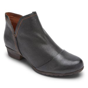 Gratasha V-Cut-Stiefel für Damen in Schwarz