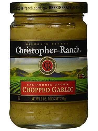 Gehackter Knoblauch 9 oz Christopher Ranch Gilroy Kalifornien