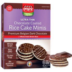 Paskesz Mini-Reiskuchen belgische dunkle Schokolade bedeckt, 6 Zähler