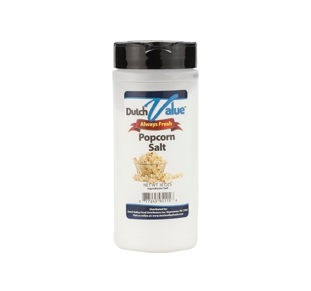 Niederländischer Wert Popcorn Salz 16 oz. Flasche
