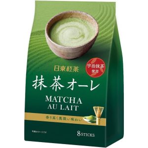 Nittoh Tee Matcha Grüner Tee Latte Pulver (Matcha au lait) 8 Sticks