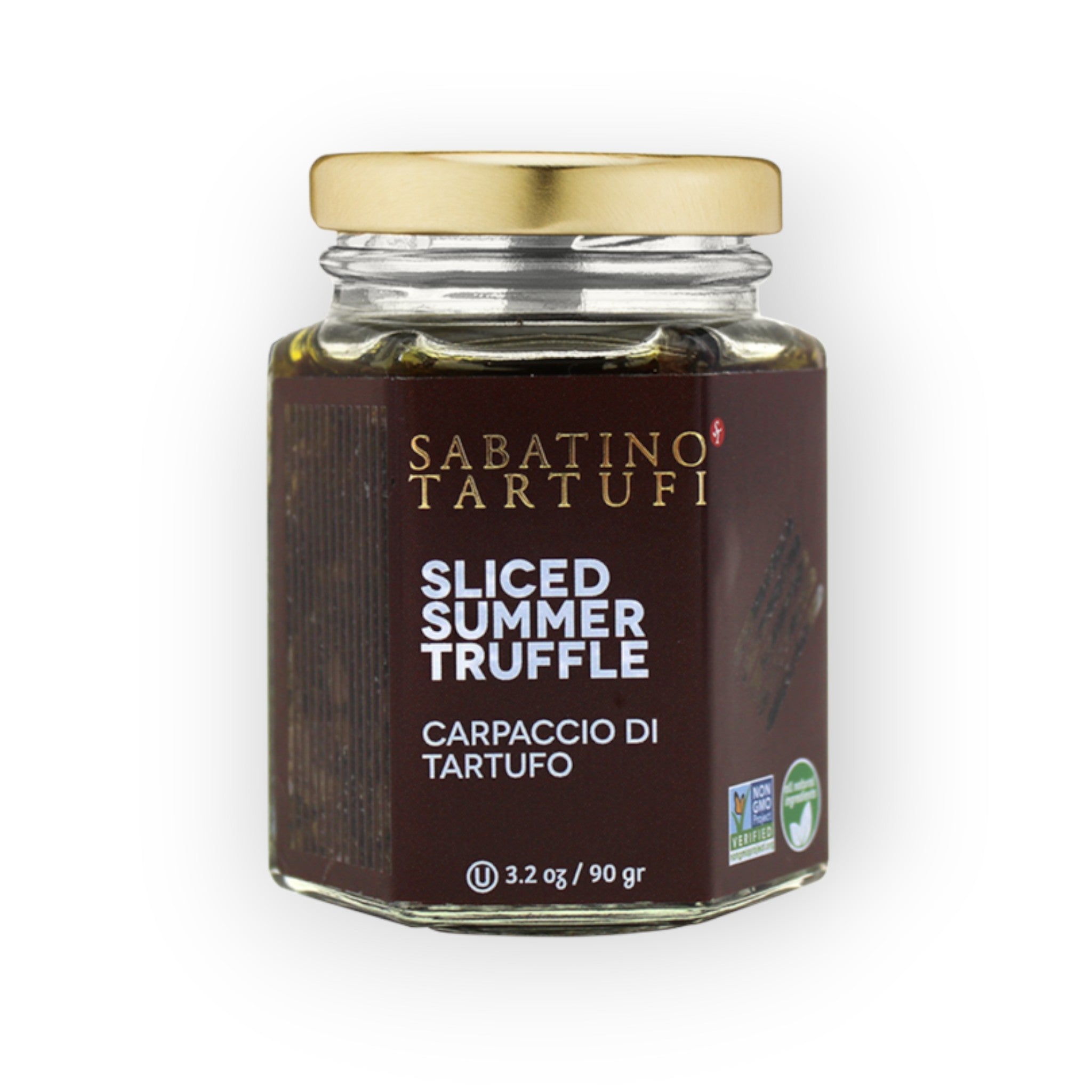 Sabatino Truffles – Schwarze Sommertrüffel in Scheiben geschnitten Extra Virgin Oliv