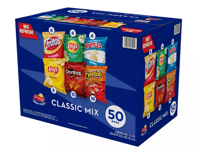 Frito-Lay Klassisch Mischung Sortiment Packung, 1 Unze (50 Stück)