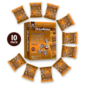 Drizzilicious Mini-Reiskuchen-Kekse & Sahnereis-Knacks, 0,74 Unzen (Packung mit 10)